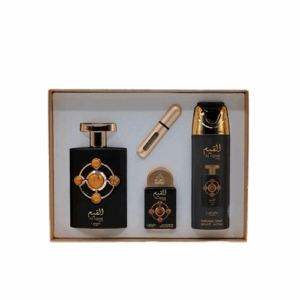 Kit Al Qiam Gold EDP 100ML + EDP 20ML + Spray 200ML Unissex - Lattafa