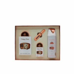 Kit Vintage Radio EDP 100ML + EDP 20ML + Spray 200ML Unissex - Lattafa